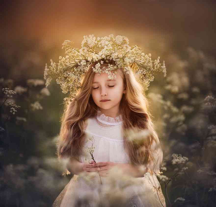 徜徉于鲜花的芳香世界 可爱小公主与鲜花的故事