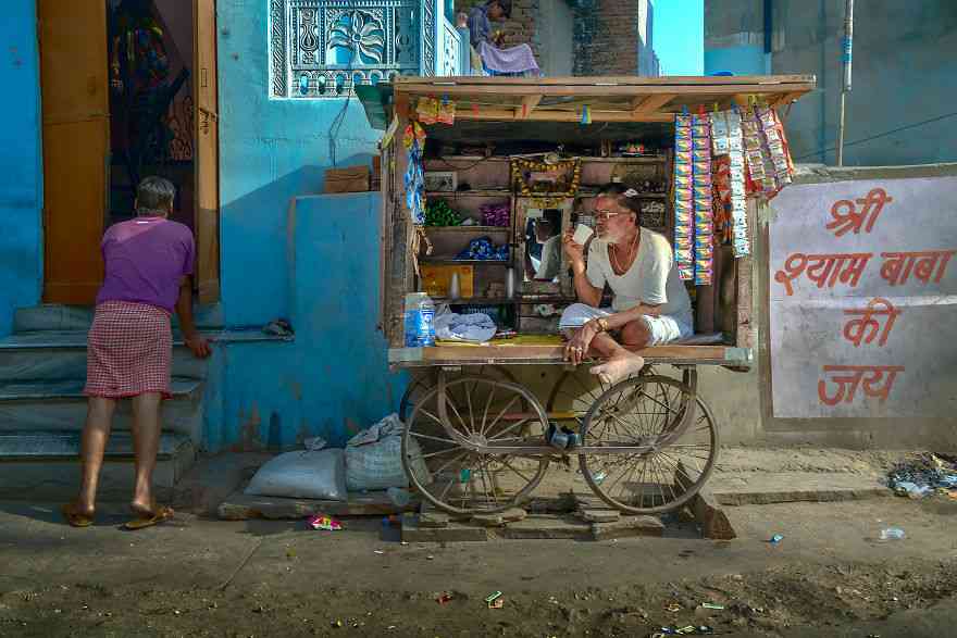 印度斋普尔的街头视觉 色彩与光影的碰撞